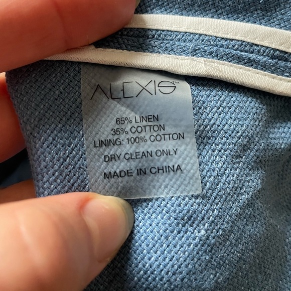 Alexis Denim Judith Dress Shell Blue Linen Sleeveless Mini S - Picture 8 of 14